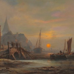 Preparation of fishing boats, Low Countries